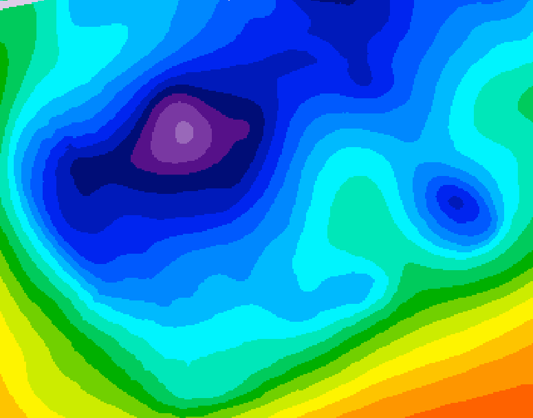 GDPS 500 millibar geopotential height 210 hour forecast chart for Canada based on 2026/02/11 1200Z data