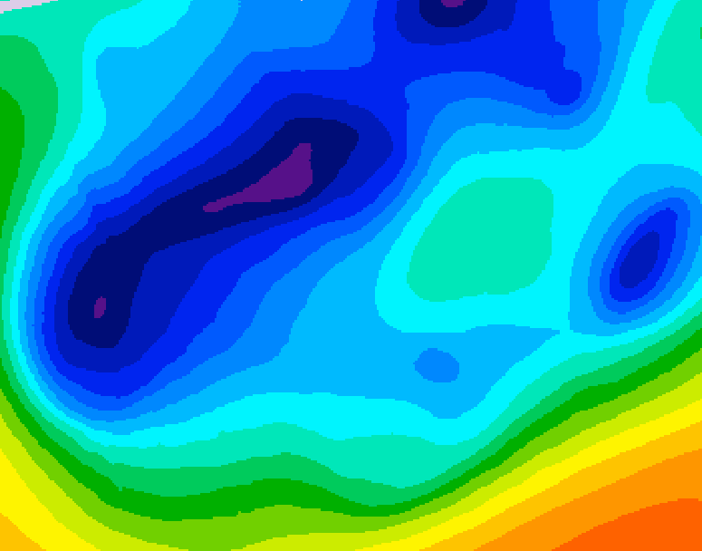 GDPS 500 millibar geopotential height 234 hour forecast chart for Canada based on 2026/02/11 1200Z data