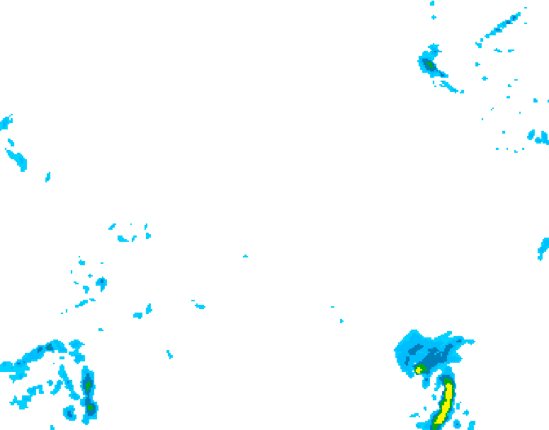GDPS precipitation 132 hour forecast chart for Canada based on 2026/02/11 0000Z data