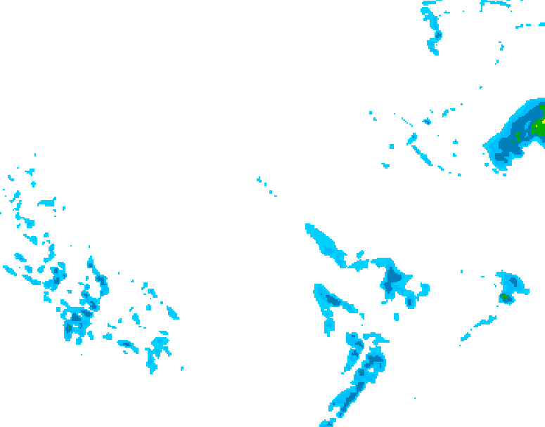 GDPS precipitation 210 hour forecast chart for Canada based on 2026/02/11 0000Z data