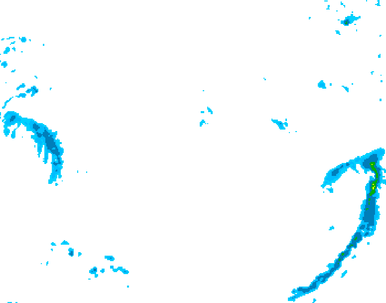 GDPS precipitation 018 hour forecast chart for Canada based on 2026/02/11 1200Z data