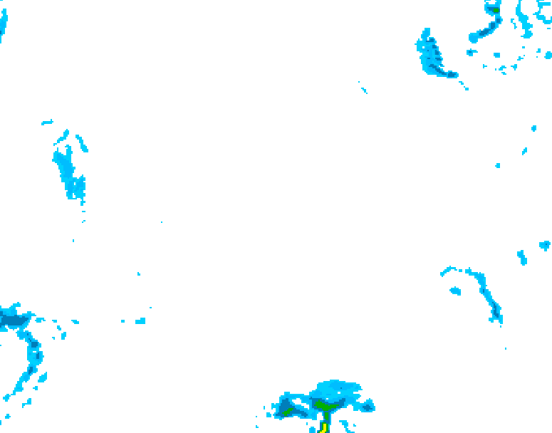 GDPS precipitation 090 hour forecast chart for Canada based on 2026/02/11 1200Z data