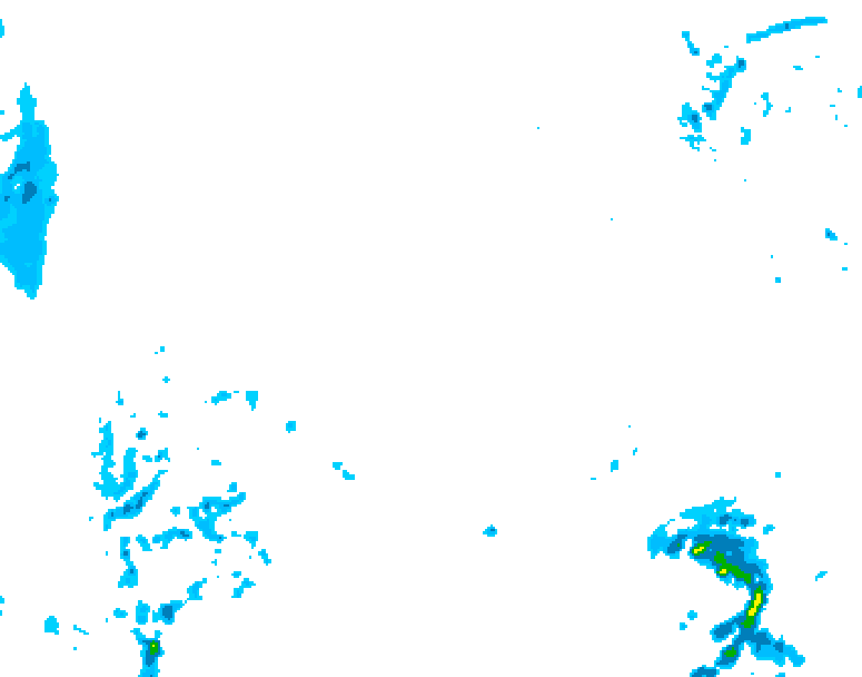 GDPS precipitation 132 hour forecast chart for Canada based on 2026/02/11 1200Z data