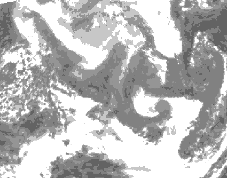 GDPS total cloud 060 hour forecast chart for Canada based on 2026/02/11 1200Z data
