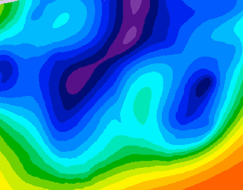 GDPS 500 millibar geopotential height 210 hour forecast chart for Canada based on 2026/02/12 0000Z data