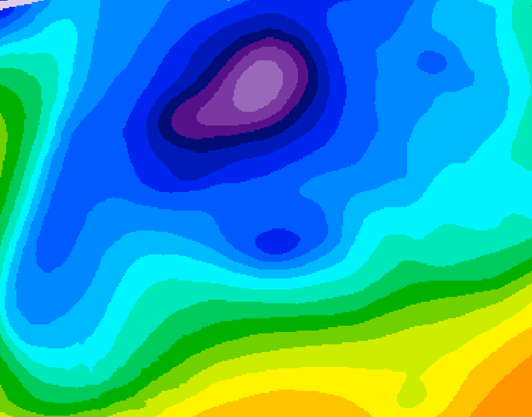 GDPS 500 millibar geopotential height 108 hour forecast chart for Canada based on 2026/02/12 1200Z data