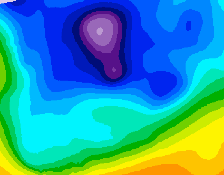GDPS 500 millibar geopotential height 144 hour forecast chart for Canada based on 2026/02/12 1200Z data