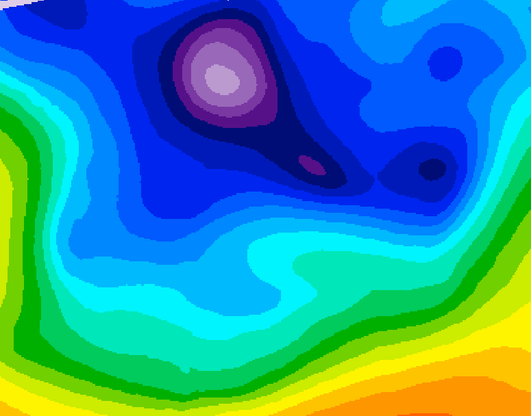 GDPS 500 millibar geopotential height 162 hour forecast chart for Canada based on 2026/02/12 1200Z data