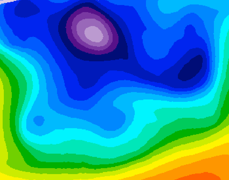 GDPS 500 millibar geopotential height 174 hour forecast chart for Canada based on 2026/02/12 1200Z data