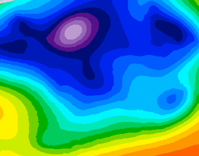 GDPS 500 millibar geopotential height 210 hour forecast chart for Canada based on 2026/02/12 1200Z data