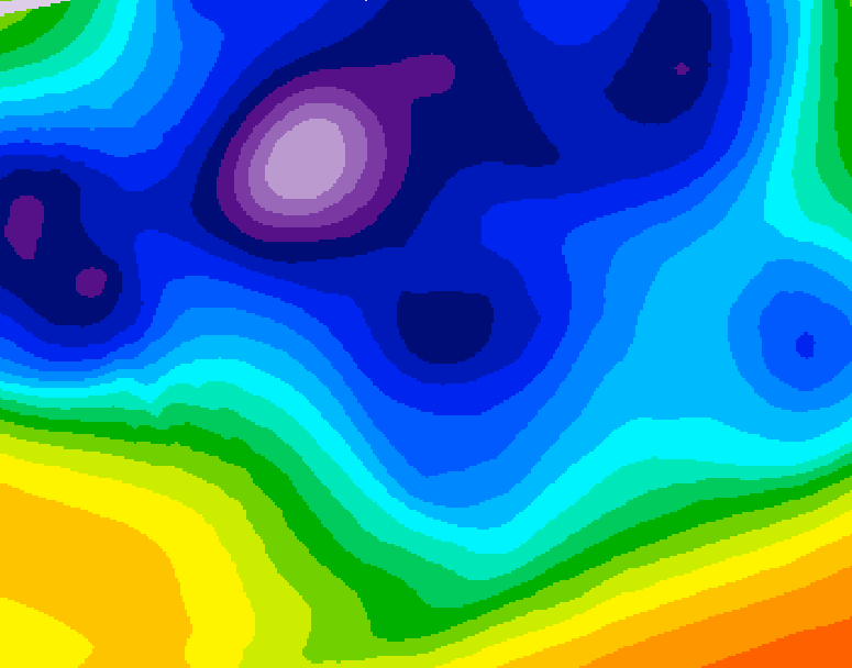 GDPS 500 millibar geopotential height 234 hour forecast chart for Canada based on 2026/02/12 1200Z data