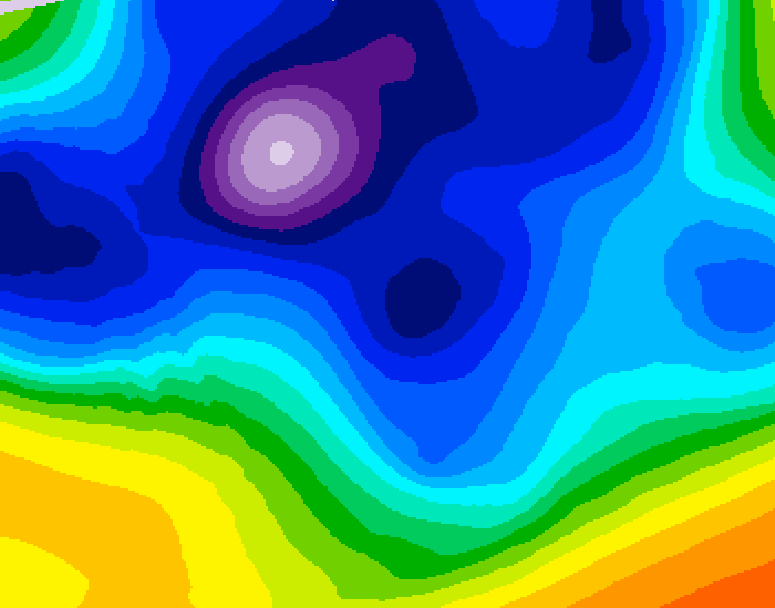 GDPS 500 millibar geopotential height 240 hour forecast chart for Canada based on 2026/02/12 1200Z data