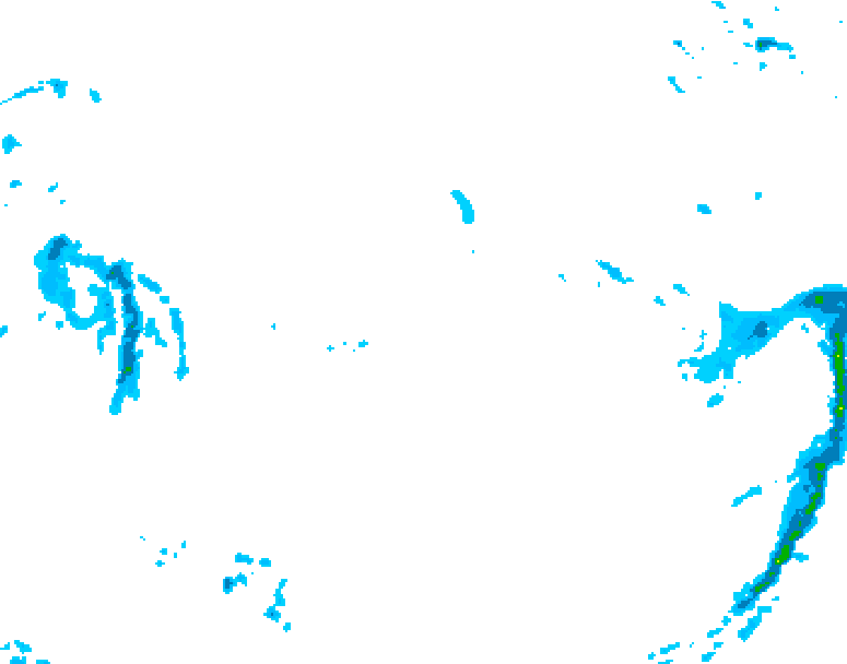 GDPS precipitation 012 hour forecast chart for Canada based on 2026/02/12 0000Z data