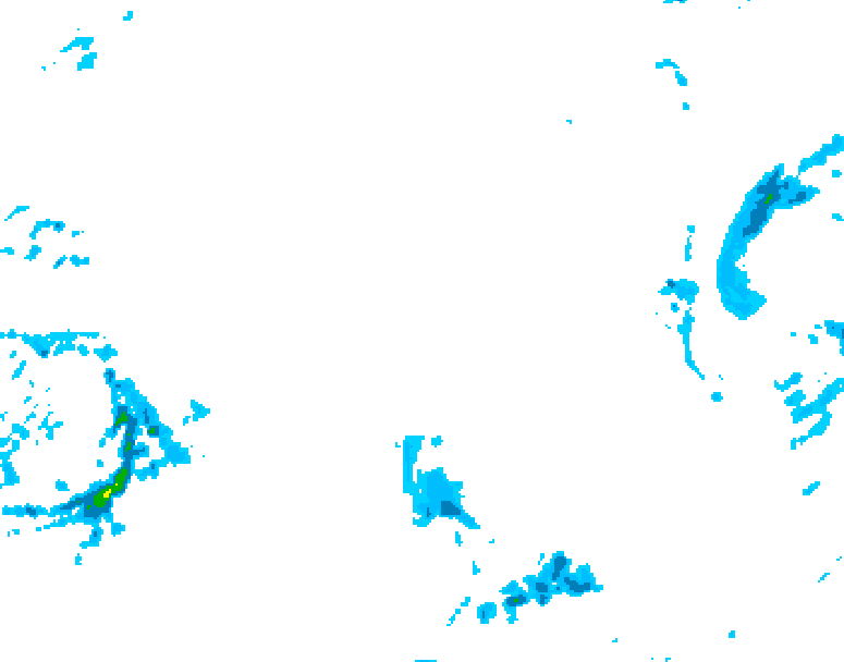GDPS precipitation 234 hour forecast chart for Canada based on 2026/02/12 0000Z data