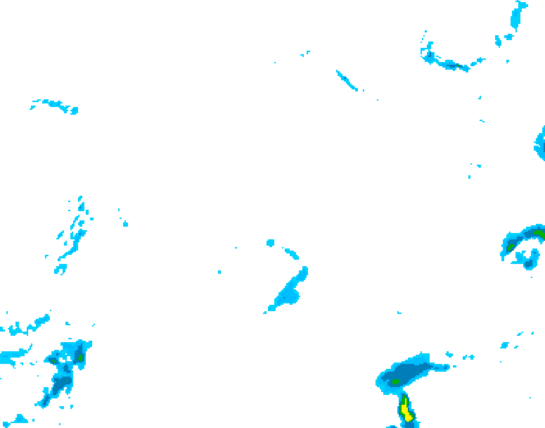 GDPS precipitation 090 hour forecast chart for Canada based on 2026/02/12 1200Z data