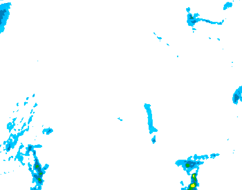 GDPS precipitation 102 hour forecast chart for Canada based on 2026/02/12 1200Z data