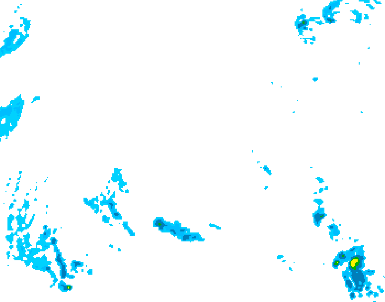 GDPS precipitation 126 hour forecast chart for Canada based on 2026/02/12 1200Z data