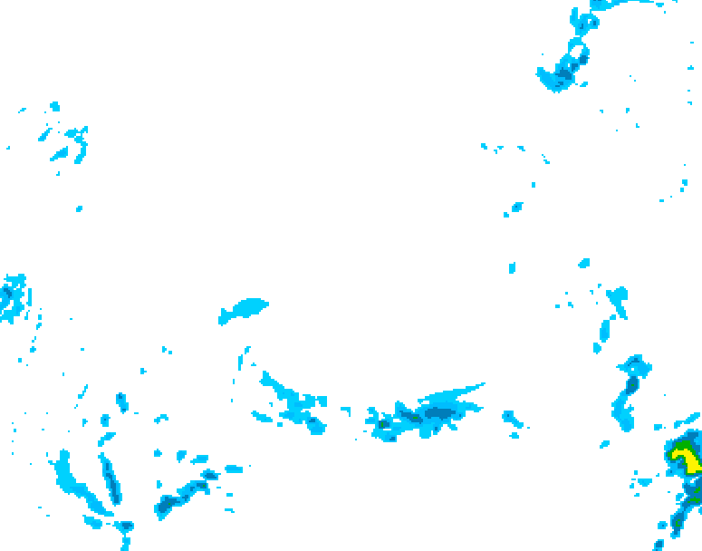 GDPS precipitation 138 hour forecast chart for Canada based on 2026/02/12 1200Z data