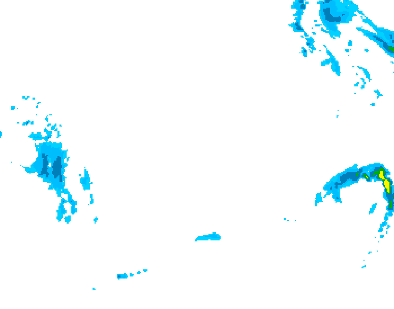 GDPS precipitation 210 hour forecast chart for Canada based on 2026/02/12 1200Z data