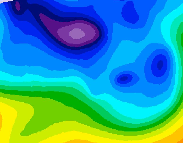 GDPS 500 millibar geopotential height 006 hour forecast chart for Canada based on 2026/02/13 0000Z data