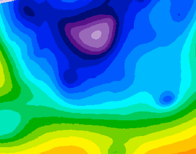 GDPS 500 millibar geopotential height 066 hour forecast chart for Canada based on 2026/02/13 0000Z data
