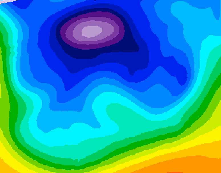 GDPS 500 millibar geopotential height 144 hour forecast chart for Canada based on 2026/02/13 0000Z data