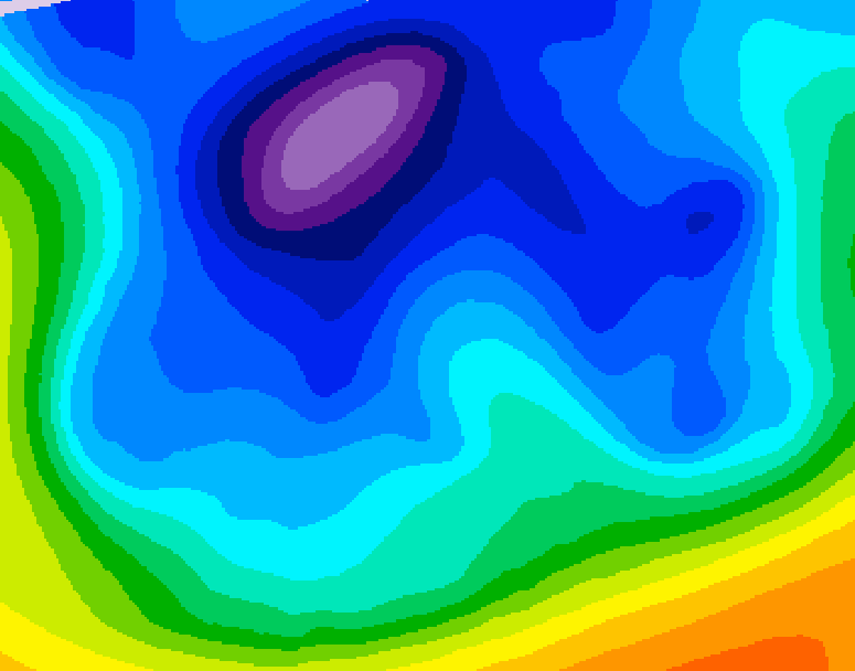 GDPS 500 millibar geopotential height 162 hour forecast chart for Canada based on 2026/02/13 0000Z data
