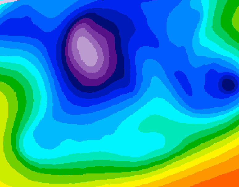 GDPS 500 millibar geopotential height 186 hour forecast chart for Canada based on 2026/02/13 0000Z data