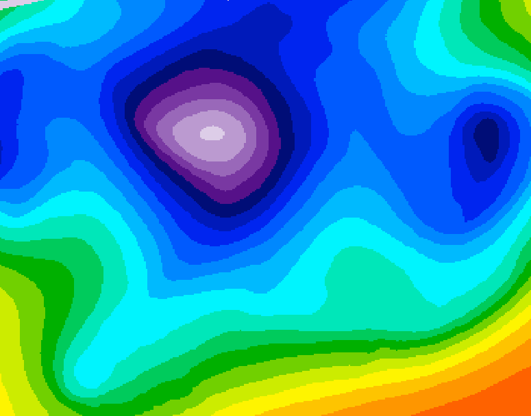 GDPS 500 millibar geopotential height 204 hour forecast chart for Canada based on 2026/02/13 0000Z data