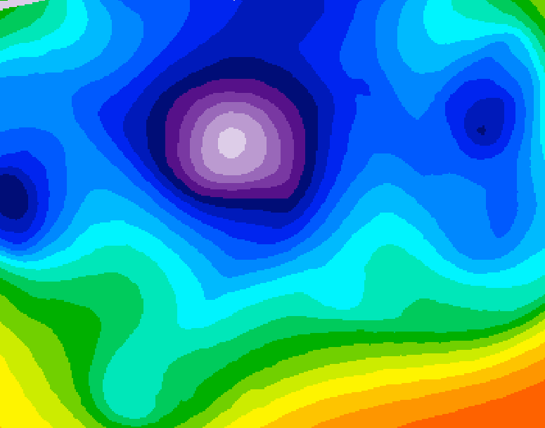 GDPS 500 millibar geopotential height 216 hour forecast chart for Canada based on 2026/02/13 0000Z data