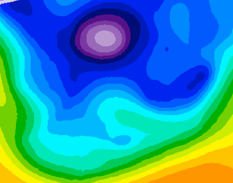 GDPS 500 millibar geopotential height 138 hour forecast chart for Canada based on 2026/02/13 1200Z data