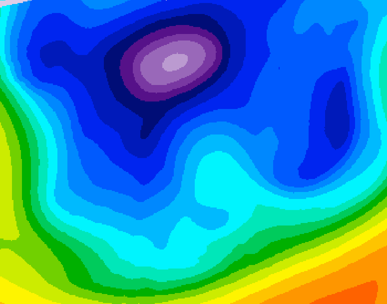 GDPS 500 millibar geopotential height 156 hour forecast chart for Canada based on 2026/02/13 1200Z data