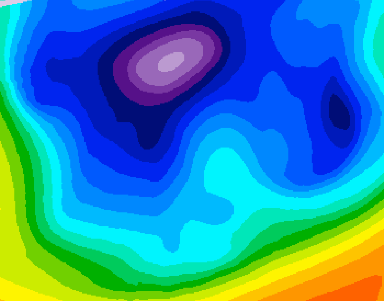 GDPS 500 millibar geopotential height 162 hour forecast chart for Canada based on 2026/02/13 1200Z data