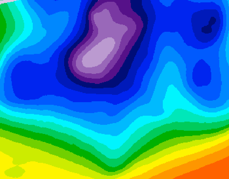 GDPS 500 millibar geopotential height 210 hour forecast chart for Canada based on 2026/02/13 1200Z data