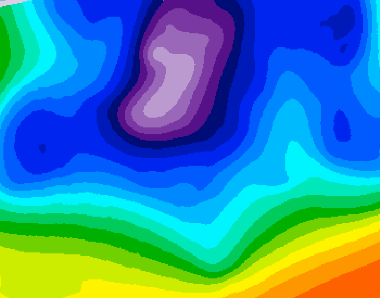 GDPS 500 millibar geopotential height 216 hour forecast chart for Canada based on 2026/02/13 1200Z data