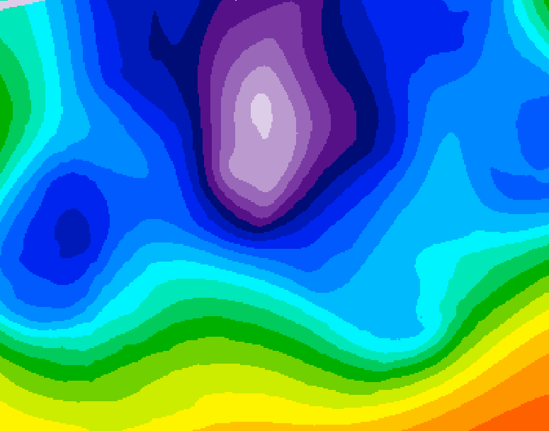GDPS 500 millibar geopotential height 234 hour forecast chart for Canada based on 2026/02/13 1200Z data