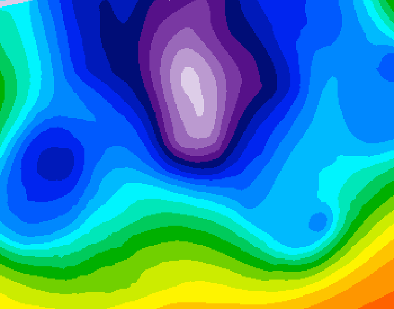 GDPS 500 millibar geopotential height 240 hour forecast chart for Canada based on 2026/02/13 1200Z data