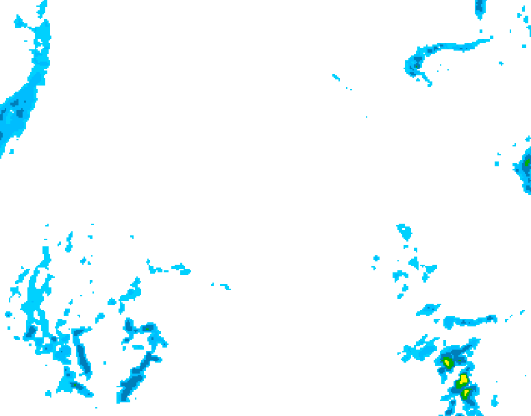 GDPS precipitation 102 hour forecast chart for Canada based on 2026/02/13 0000Z data