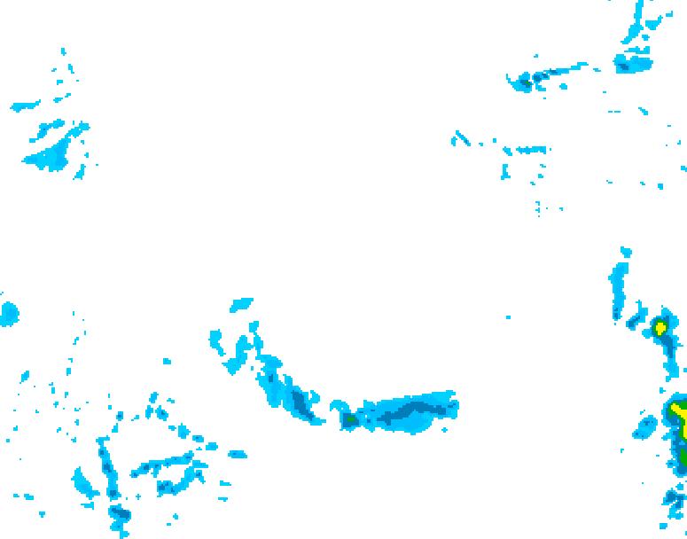 GDPS precipitation 126 hour forecast chart for Canada based on 2026/02/13 0000Z data