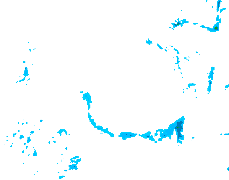 GDPS precipitation 138 hour forecast chart for Canada based on 2026/02/13 0000Z data