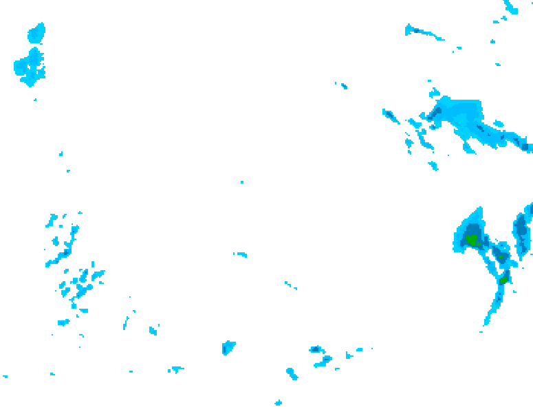 GDPS precipitation 156 hour forecast chart for Canada based on 2026/02/13 0000Z data