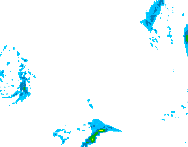 GDPS precipitation 222 hour forecast chart for Canada based on 2026/02/13 0000Z data