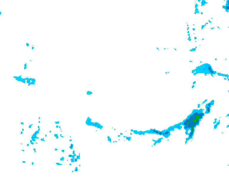 GDPS precipitation 132 hour forecast chart for Canada based on 2026/02/13 1200Z data