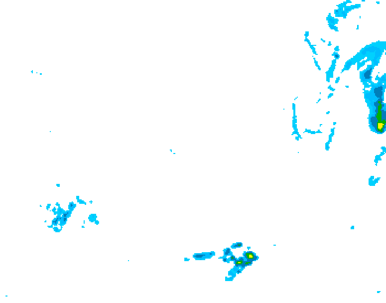 GDPS precipitation 156 hour forecast chart for Canada based on 2026/02/13 1200Z data