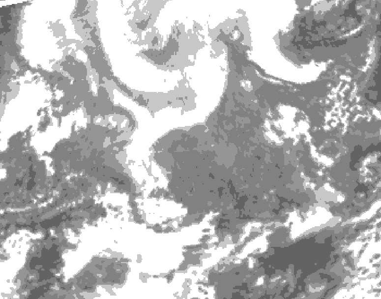 GDPS total cloud 084 hour forecast chart for Canada based on 2026/02/13 0000Z data
