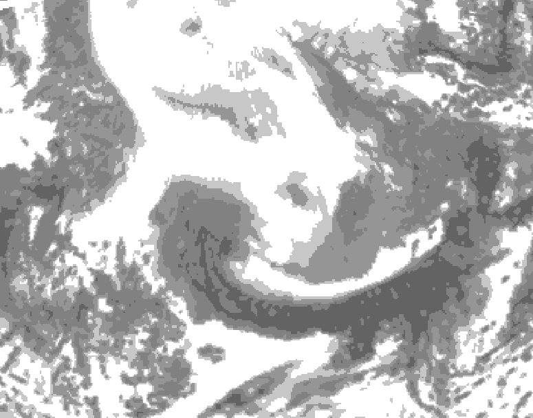 GDPS total cloud 138 hour forecast chart for Canada based on 2026/02/13 0000Z data