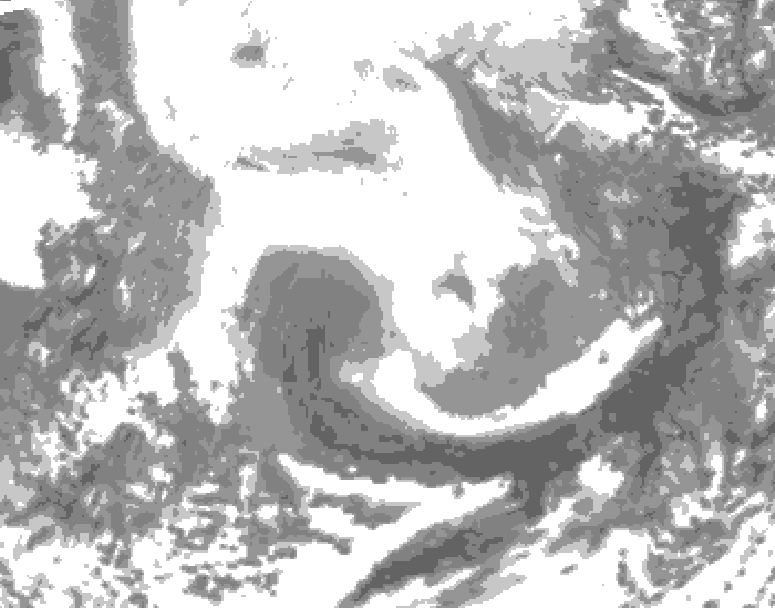 GDPS total cloud 144 hour forecast chart for Canada based on 2026/02/13 0000Z data