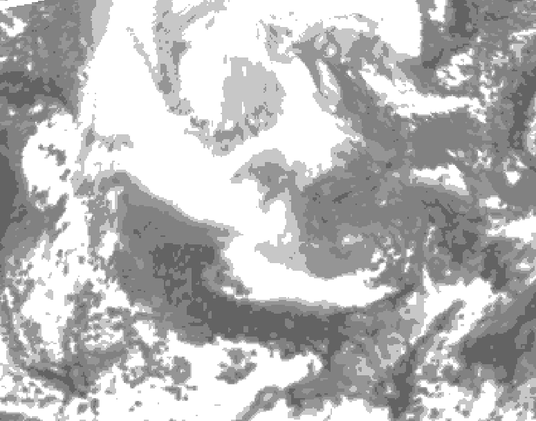 GDPS total cloud 108 hour forecast chart for Canada based on 2026/02/13 1200Z data