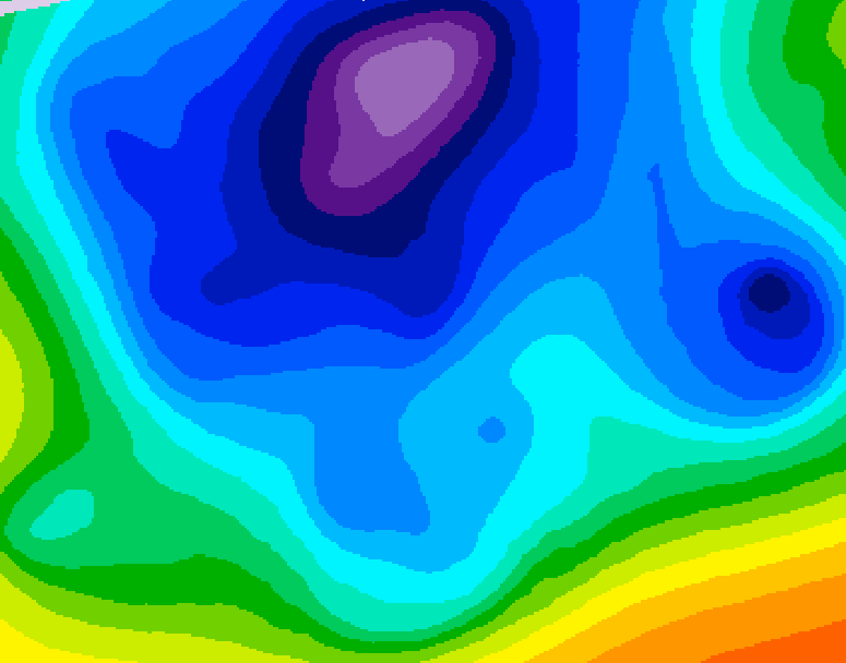 GDPS 500 millibar geopotential height 168 hour forecast chart for Canada based on 2026/02/14 0000Z data