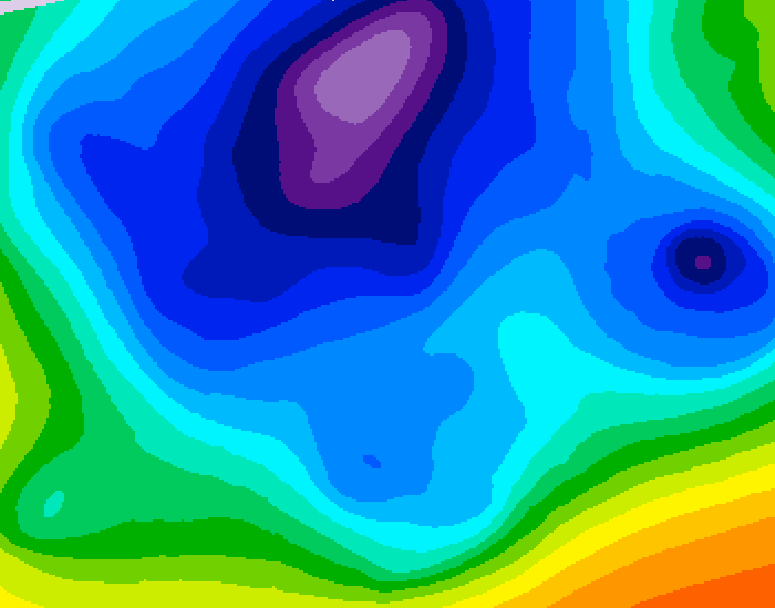 GDPS 500 millibar geopotential height 174 hour forecast chart for Canada based on 2026/02/14 0000Z data